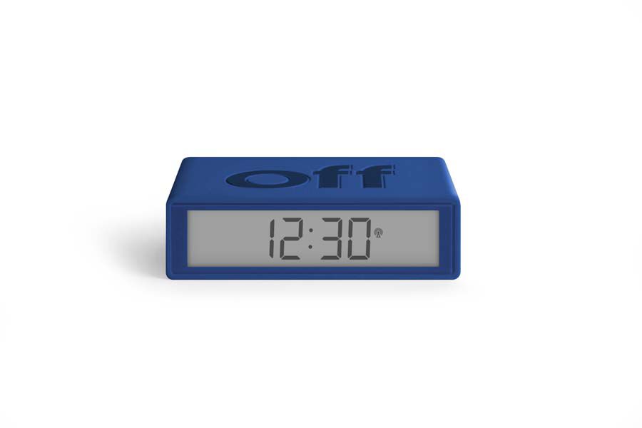 Reloj despertador Lexon Flip + BF9 azul oscuro