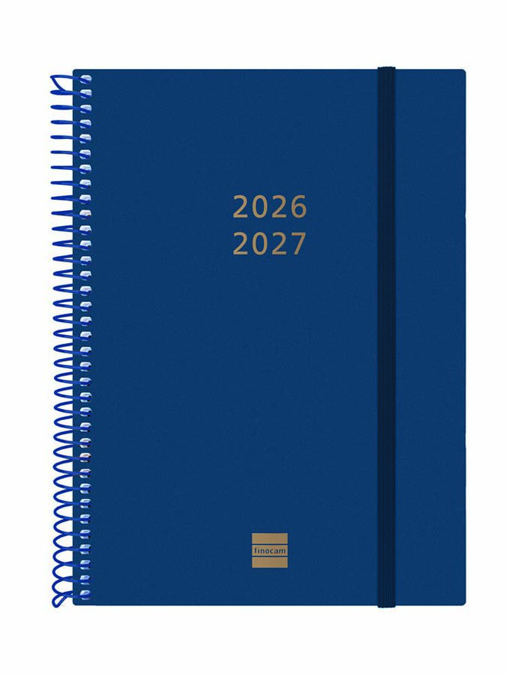 Agenda Finocam Esp.18M E10 Sem/Vista Multiling&uuml;e 2026-27 Azul