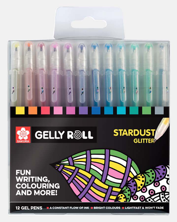 Rotuladores Sakura Gelly Roll Stardust 12 colores