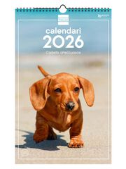 Calendario pared Finocam espiral 25x40 2026 Cachorros catalán