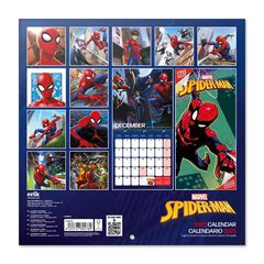 Calendari Paret 2025 30x30cm Marvel Spiderman
