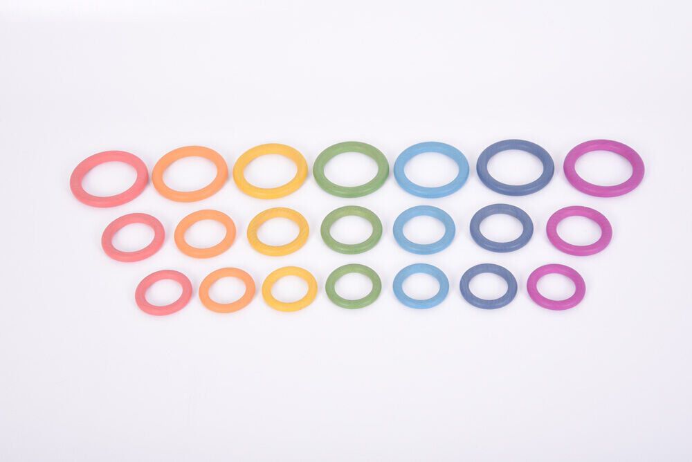 Anillas de madera Rainbow