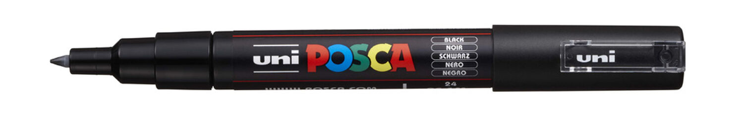 Marcador Posca PC-1M 0,7 mm negro