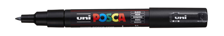 Marcador Posca PC-1M 0,7 mm negro