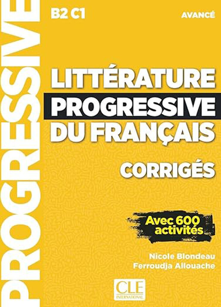 Littérature Progressive Du Français Avancé 2Ed Corrigés