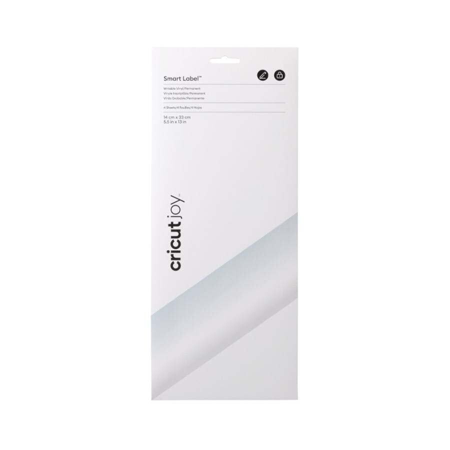 Vinilo Smart imprimible permanente 14x33cm plata 4 hojas