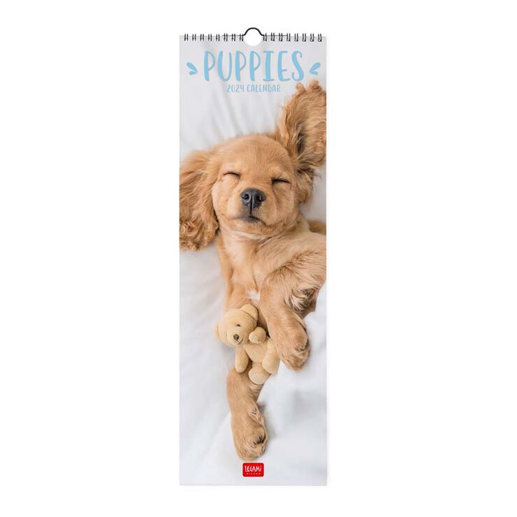 Calendario pared Legami 16X49 2024 Puppies