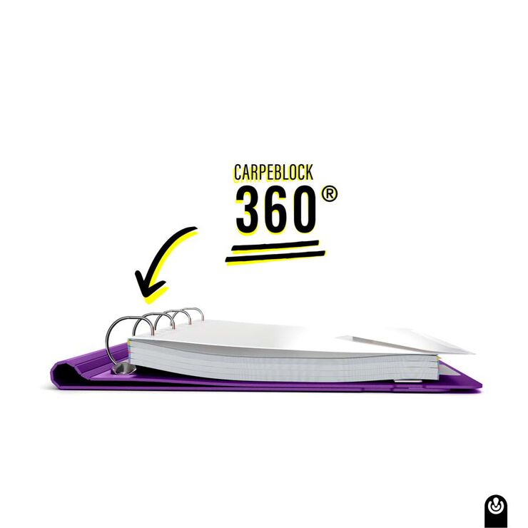 Carpebloc Carchivo polyfoam + Recambio 100 hojas catalán lila