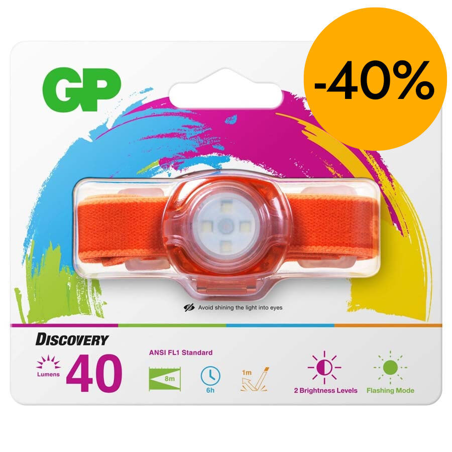 Llanterna de Cap Infantil GP CK31 taronja 30lm