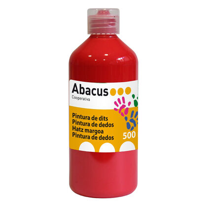 Pintura de dedos Abacus rojo 500 ml