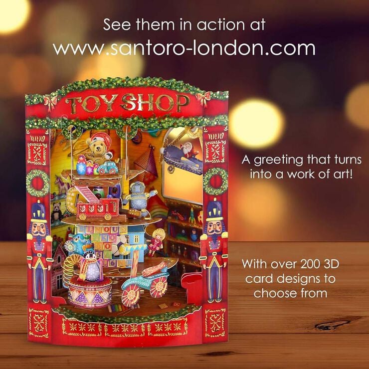 Postal Swing Navidad Tienda de regalo