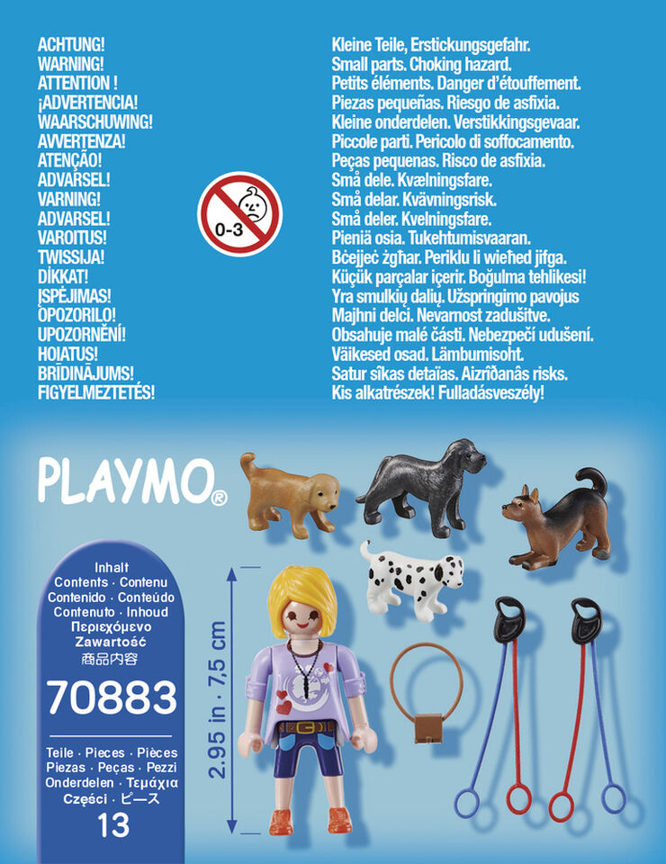 Playmobil Special Plus cuidadora de perro 70883