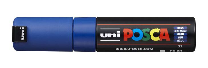 Rotulador Posca PC-8K azul