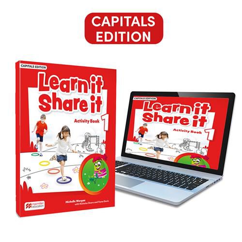 Learn It Share It 1 Activity Book Capital: Cuaderno Actividades Versi&oacute;n May&uacute;scula Impreso/Digital