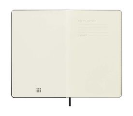 Agenda Moleskine 12m sem/vista 2025 horizontal L negro