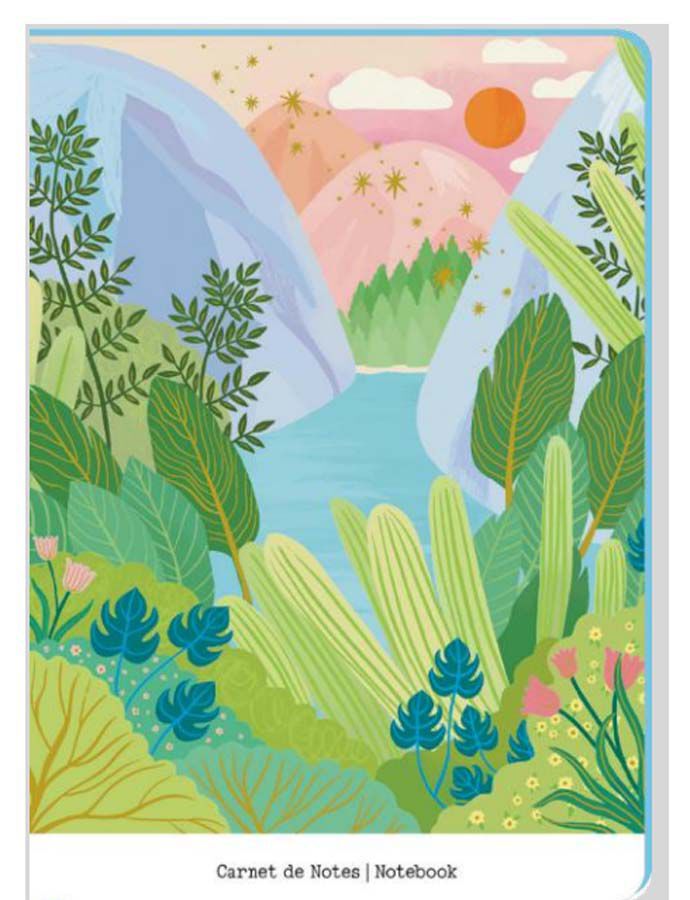 Libreta Grapada Rayada A5 Pictura Paisaje