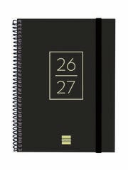 Agenda Escolar Finocam Secundaria 1/4 Sem/Vista Castellano 2026-27 Negro