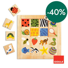 Juego de asociación Siluetas - Texturas