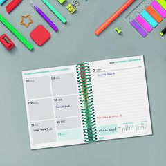 Agenda Escolar Finocam Diva 1/8 D&iacute;a/P&aacute;gina Castellano 2026-27 Colors
