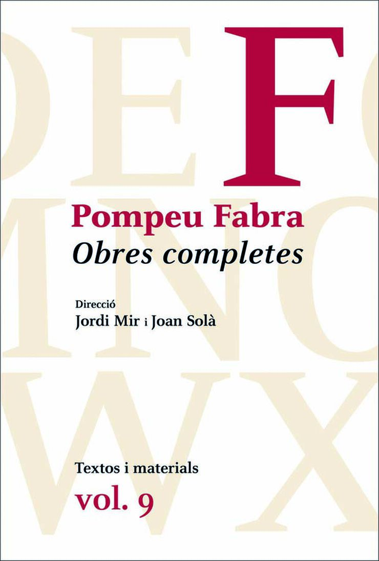 Obres Completes Pompeu Fabra, 9