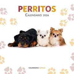 Calendario pared Perritos 2026 castellano