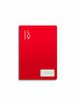 Llibreta grapada Escolofi A5 pauta 3mm amb marge 32 fulls Vermell