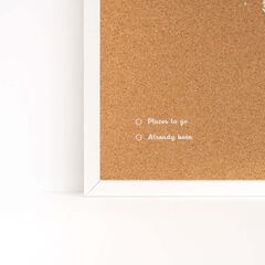 Mapa corcho Miss Wood 60x45 marco blanco