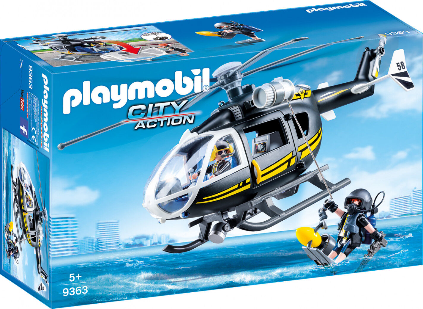 Playmobil City Action Helic&oacute;ptero de las fuerzas especiales 9363