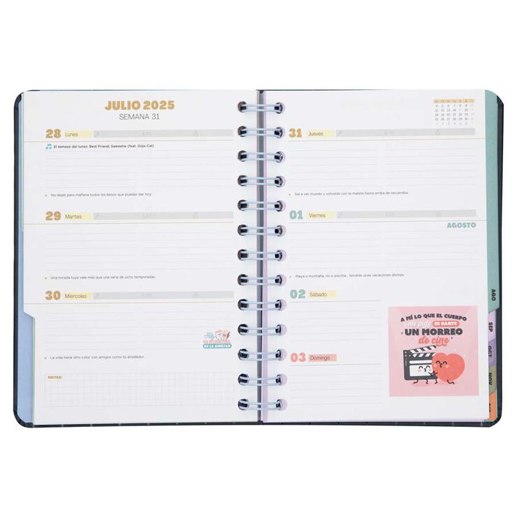 Agenda Wonder Petita sem/vista 2025 castellano Soñar, Lograr