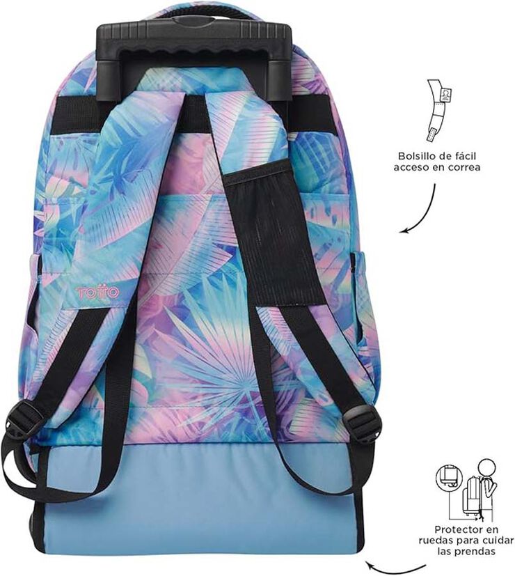 Mochila con ruedas Totto Renglones Prisma