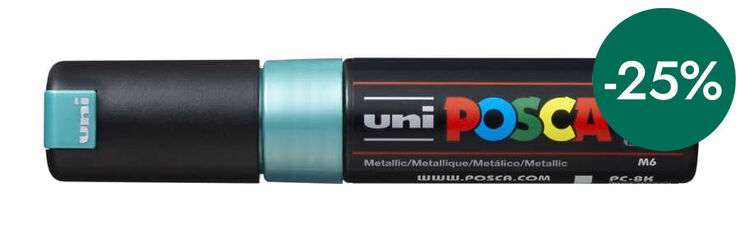 Retolador Posca PC-8K 8mm verd metall