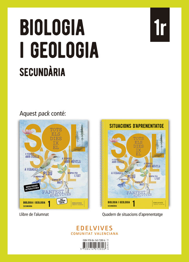 Projecte: FanFest. Biologia i Geologia 1 Secund&agrave;ria. Llibre de l'alumnat + Quadern