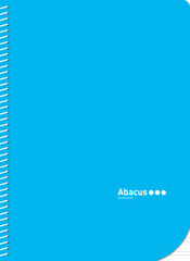 Libreta espiral Abacus A5 Pauta 2,5 con margen 50 hojas Azul 5U