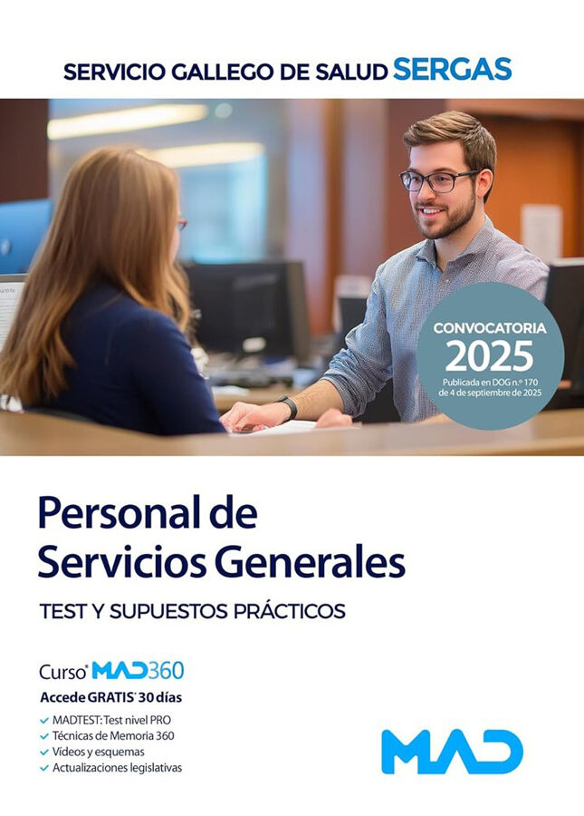 Personal de Servicios Generales del Servicio Gallego de Salud (SERGAS). Test y Supuestos Pr&aacute;cticos