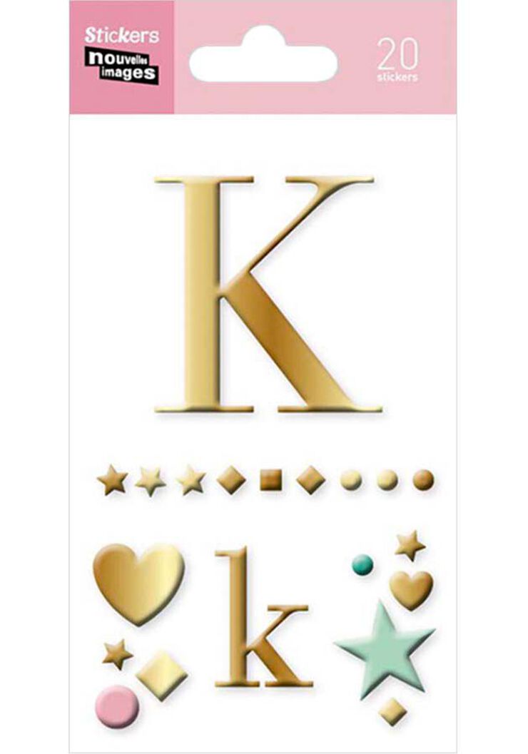 Stickers Draeger Letra K 20u