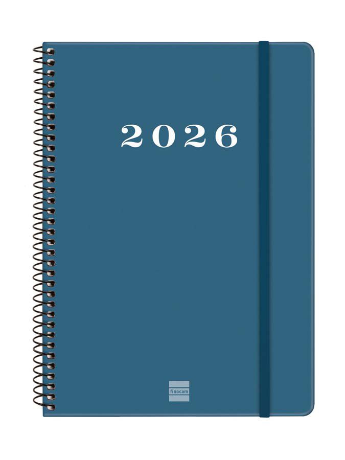 Agenda Finocam My E10 sem/vista horizontal cat 2026 azul