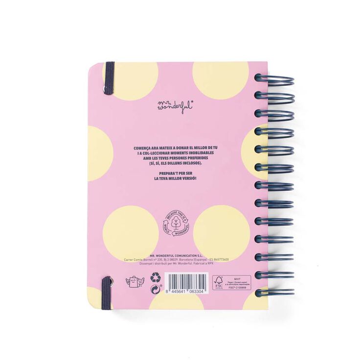 Agenda escolar Mr. Wonderful Wonder Mini día/pág cat 2025-26 Gran dia a la vista