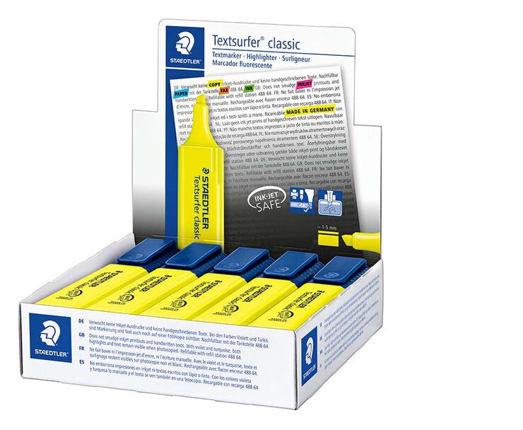 Marcador fluorescente Staedtler Textsurfer amarillo