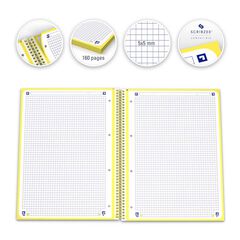 Notebook Oxford EuropeanBook 1 A4 80 hojas 5x5 amarillo