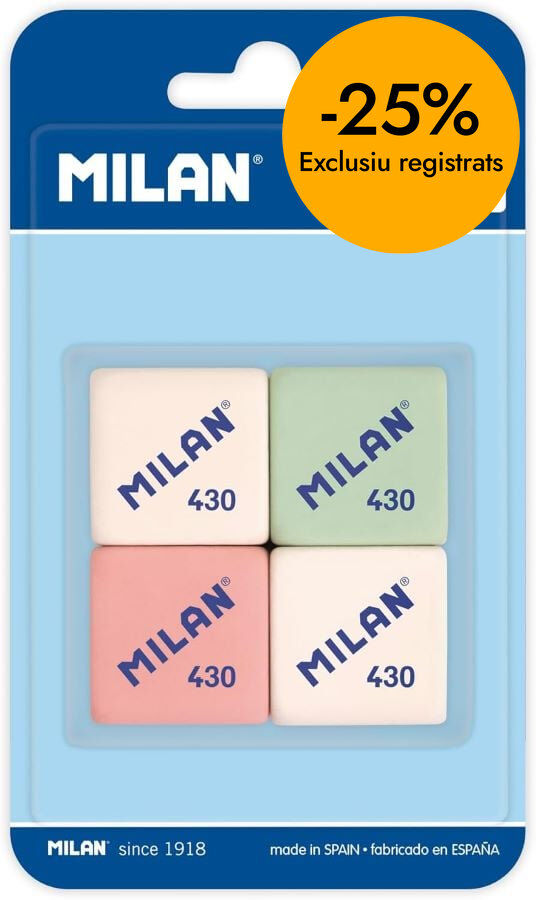 Goma de borrar Milan 430 4u