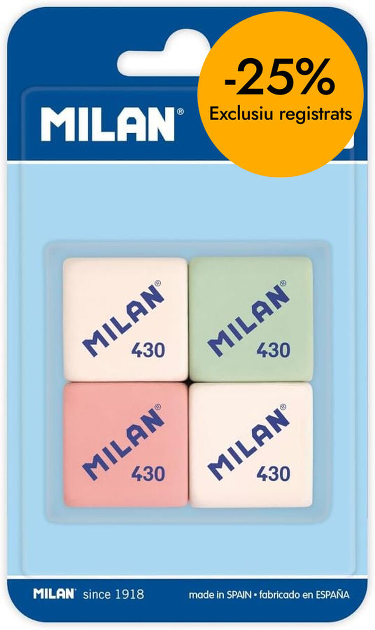 Goma de borrar Milan 430 4u