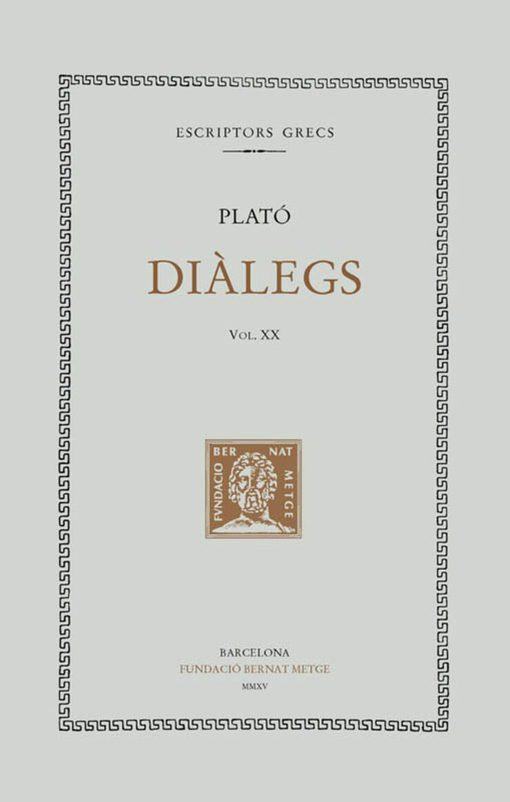 Diàlegs, vol. XX: Les lleis (llibres IV-VI)