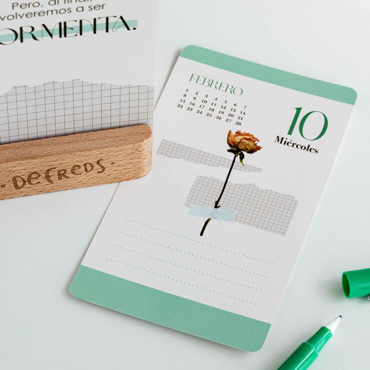 Calendario Sobremesa Tarjetas Tantanfan Castellano 2027 Defreds