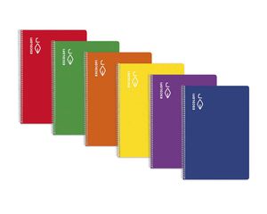 Llibreta espiral Escolofi A4 4x4 80 fulls