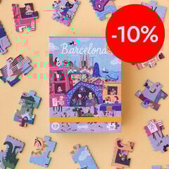 Puzle de 36 piezas Night & Day In Barcelona