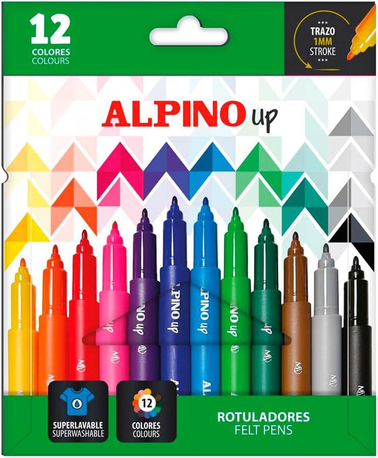 Retoladors Alpino Up 12 colors