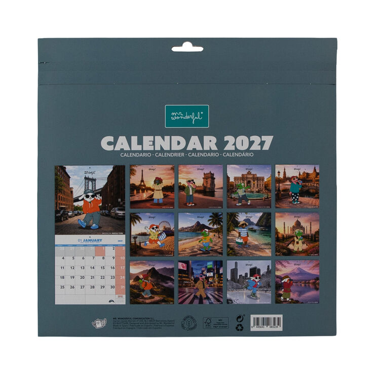 Calendari Mr. Wonderful Parets Friends On Tour Multiling&uuml;e 2027