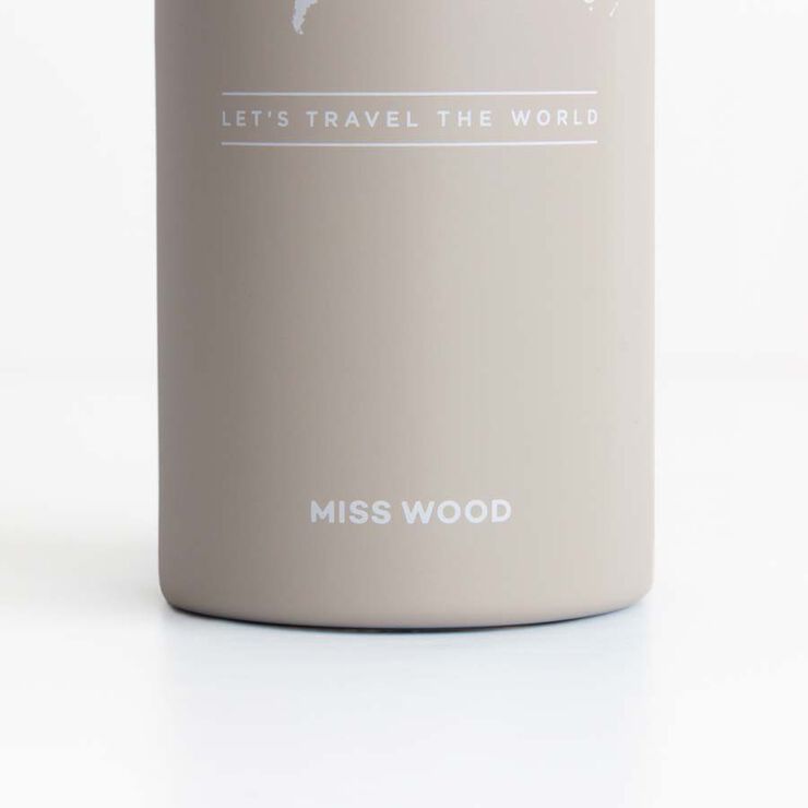 Botella termo Miss Wood gris