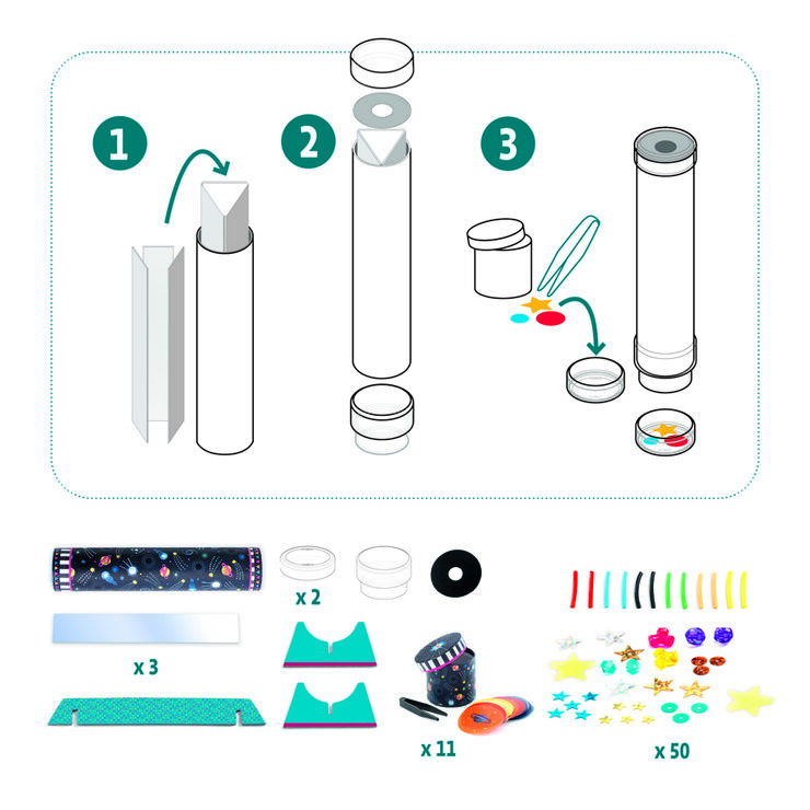 DIY Calidoscopio Inmersión Espacial