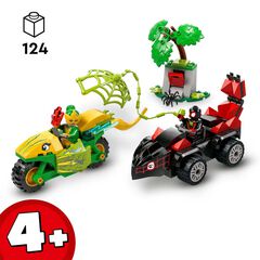 LEGO® Spidey Spin y Electro: Duelo de Vehículos Dinosaurio 11198